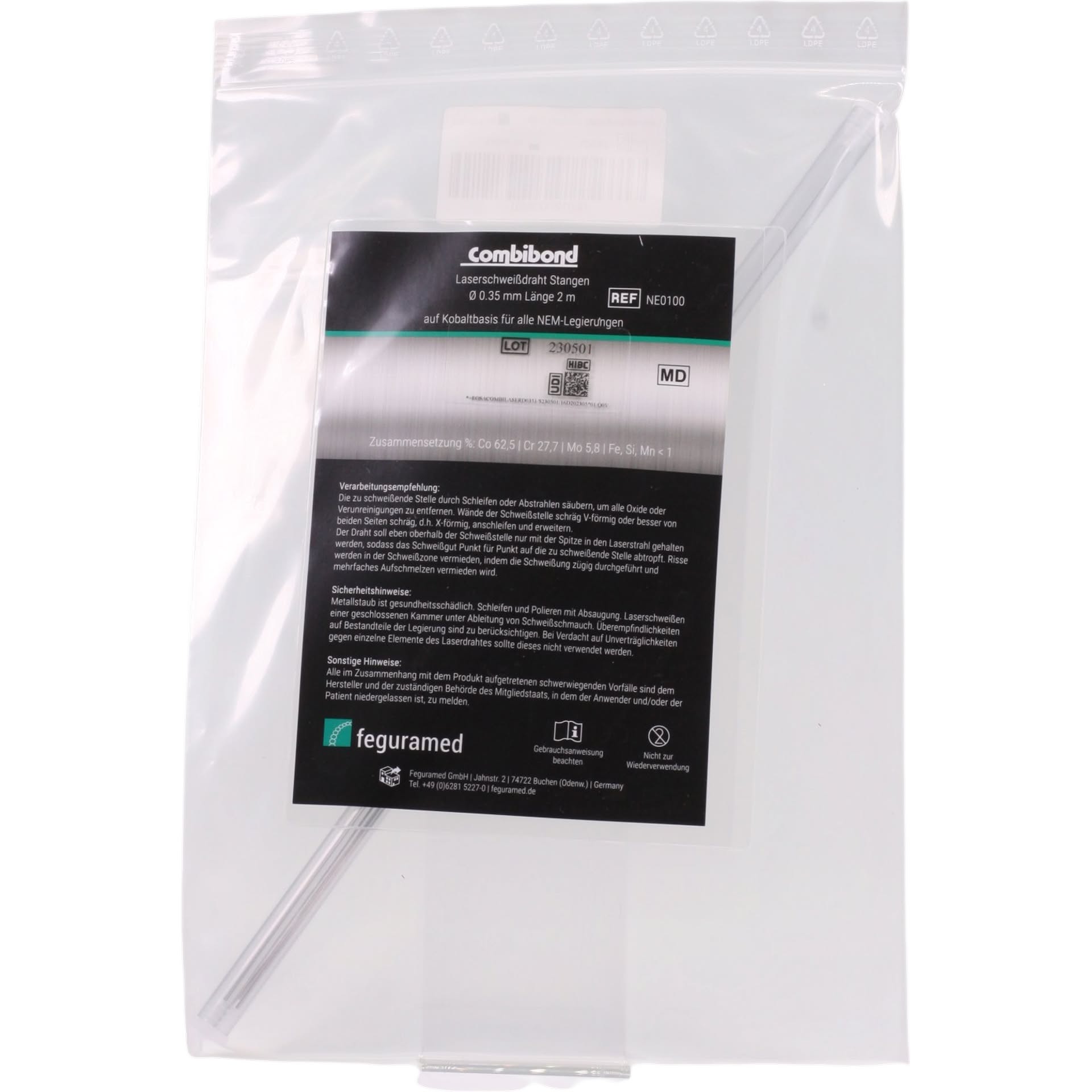 Combibond Laserschweißdraht Stangen